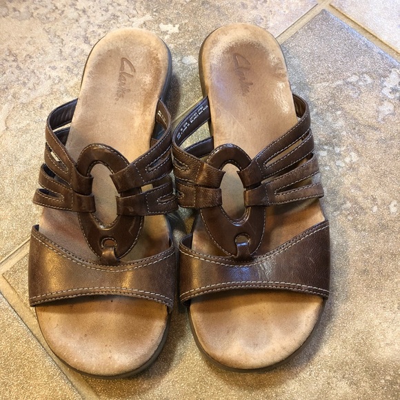 Clarks Shoes - Clark Dark Brown Sandals